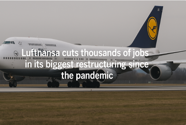 Lufthansa cuts thousands of jobs in its biggest restructuring since the pandemic